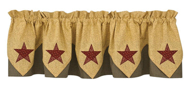 Country Star Valance - Point Park Designs - The Fox Decor